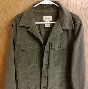 L.L. Bean Women's Green Cotton Blend Jacket